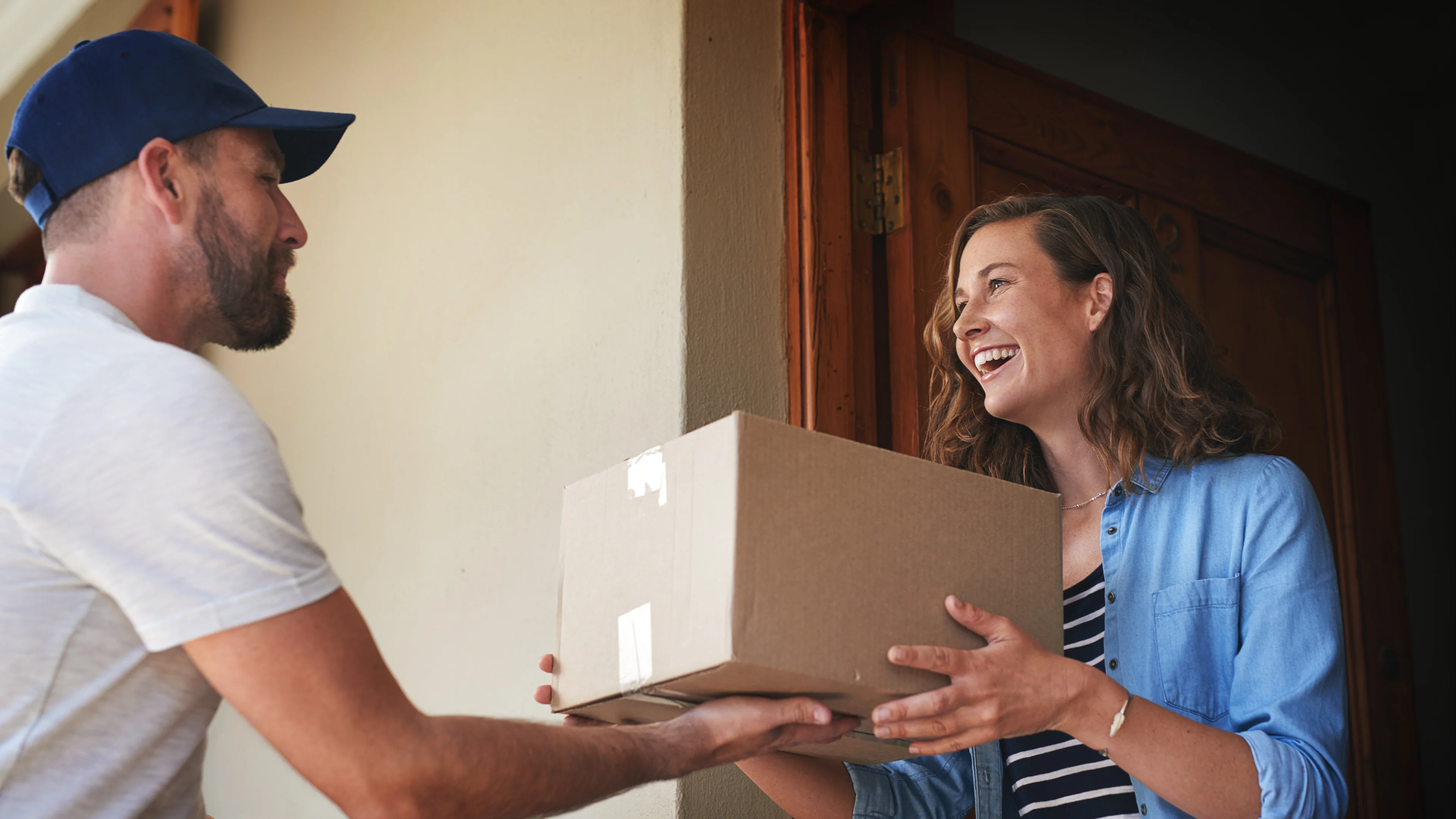 Guy delivering package
